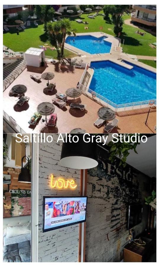 Saltillo Alto Gray Studio. Vistas Al Mar Y Piscina Torremolinos Dış mekan fotoğraf
